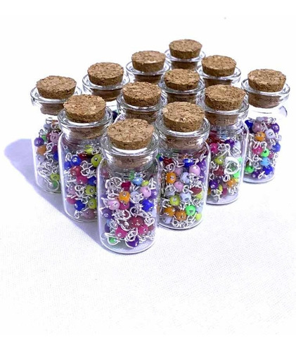 Kit Com 12 Garrafinhas Terço Pescoço Colorido São Bento