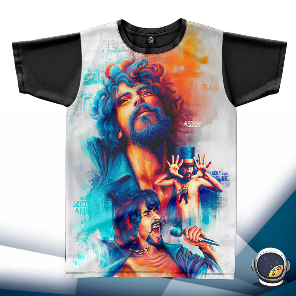 Camiseta Raul Seixas Metamorfose Ambulante Unissex Babylook Infantil Adulto