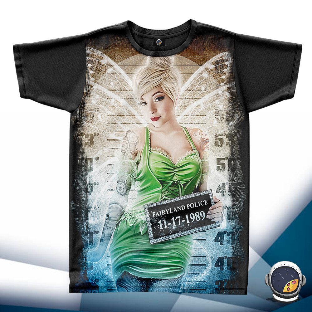 Camiseta Sininho Tinker Bell Tatuada Unissex Babylook Infantil Adulto