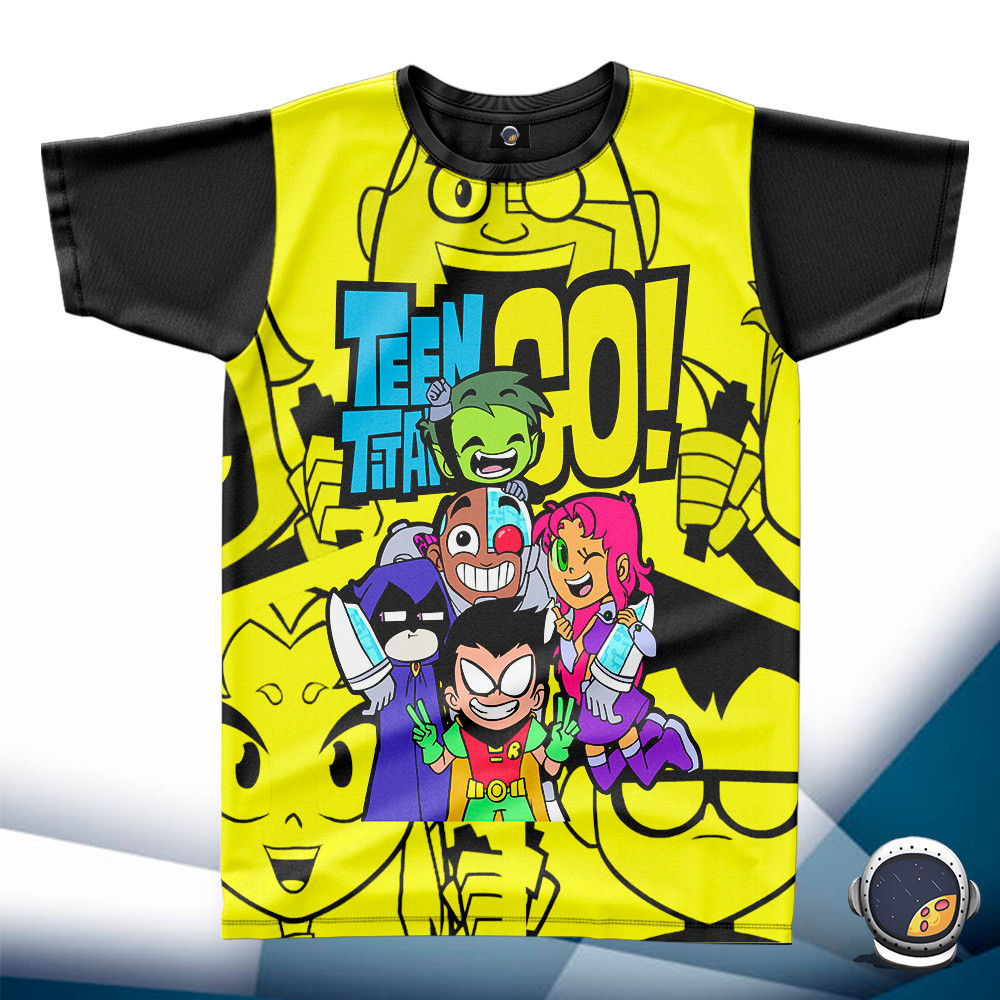 Camiseta Jovens Titans Personagens Unissex Adulto Babylook Infantil