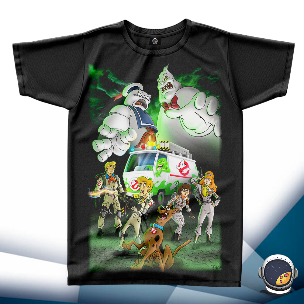 Camiseta Os Caça-Fantasmas Ghostbusters Scooby Doo Infantil Unissex Babylook