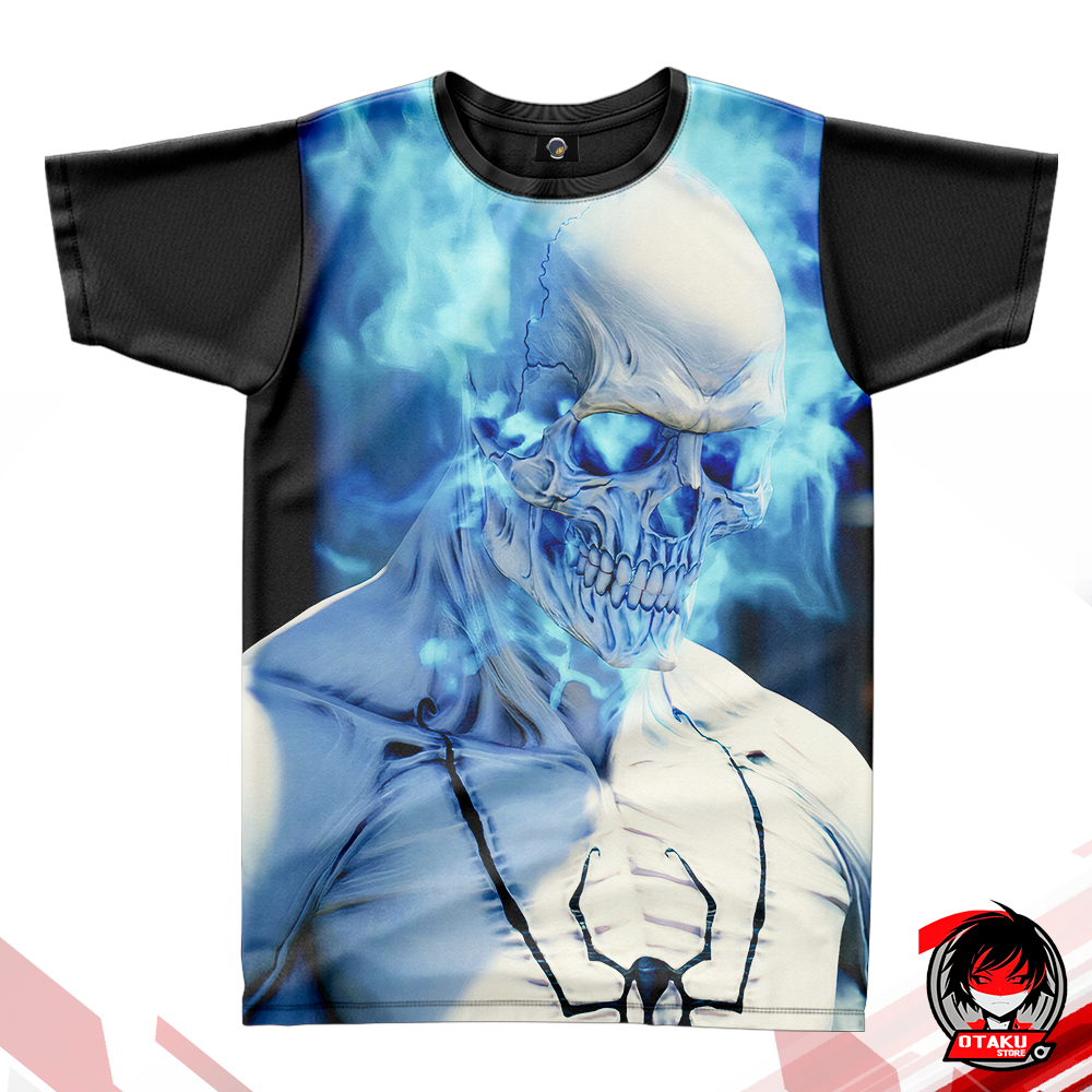 Camiseta Caveira Homem-Aranha Fantasma Unissex Feminina Babylook Adulto Infantil
