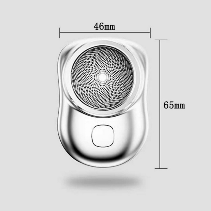 4 Pcs Mini Barbeador EléTrico PortáTil À Prova D'áGua Seco Molhado Uso Duplo Tipo C Barba De Bolso Aparador De