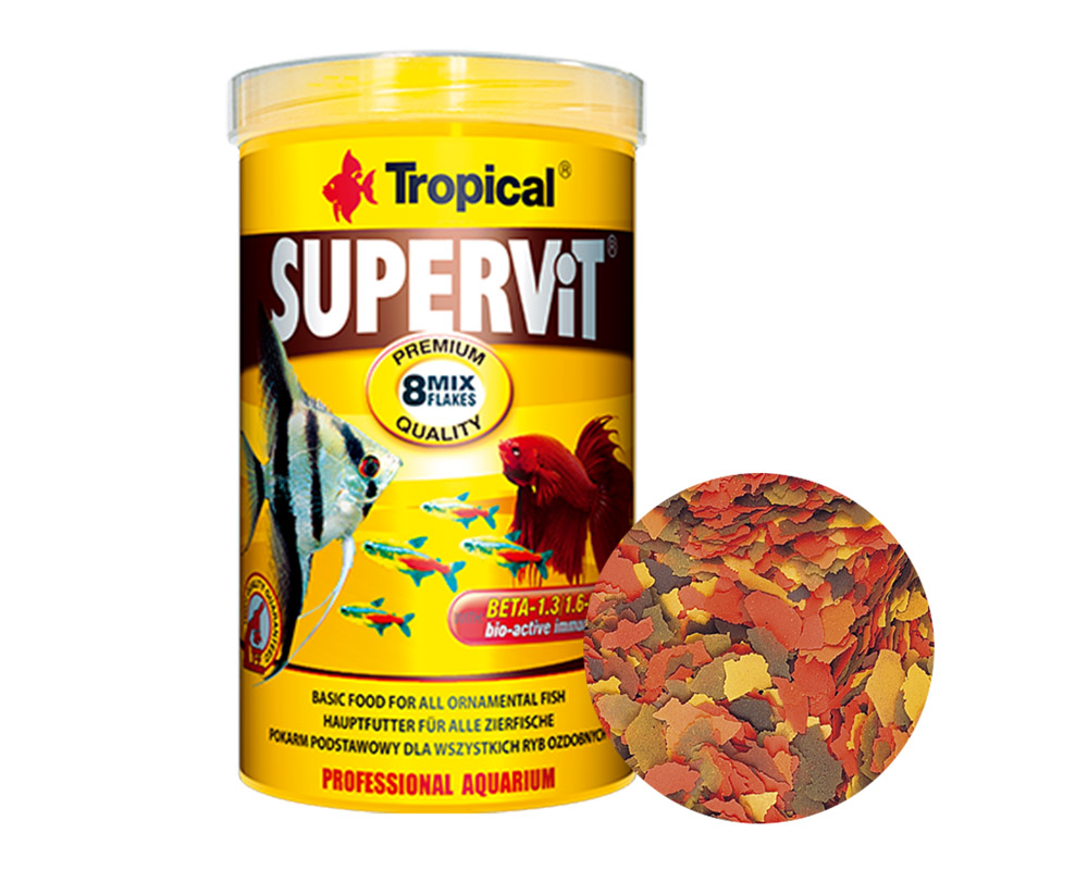 Ração Tropical Supervit Flakes para Peixes 20g + 25% Bônus