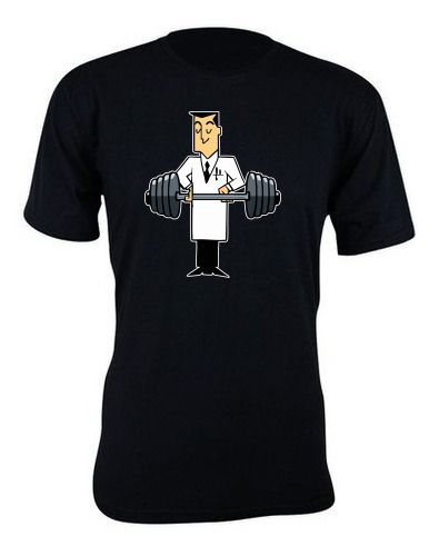 Camiseta camisa estampa super poderosas gym professor antônio basica unissex manga curta em Oferta na Shopee