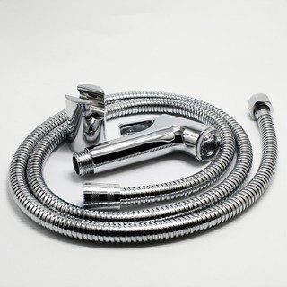 Ducha Higiênica Para Banheiro Completa Luxo Metal Inox 1,2m Chuveirinho Privada