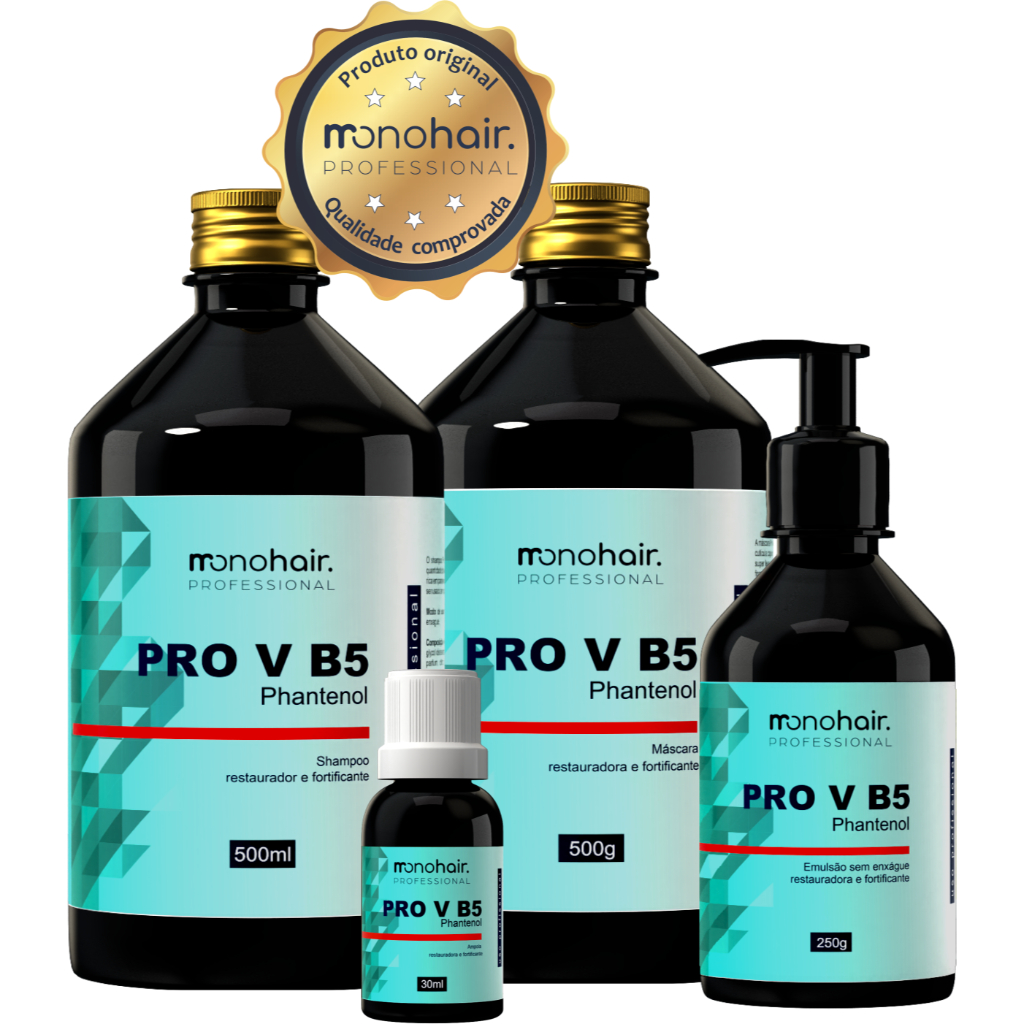 Detalhes do Kit Monovim Pro A + Kit Pro V B5 + Provit E - Cronograma Capilar
