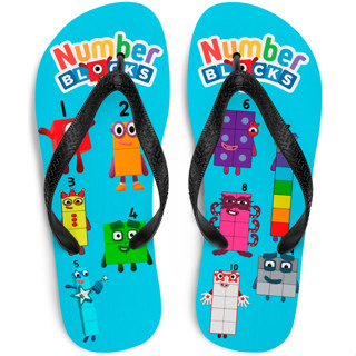 Chinelo Numberblocks Personalizado Infantil Adulto