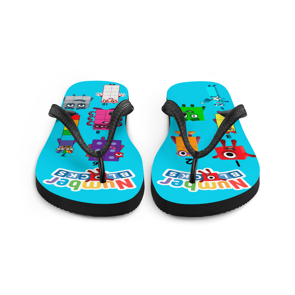 Chinelo Numberblocks Personalizado Infantil Adulto