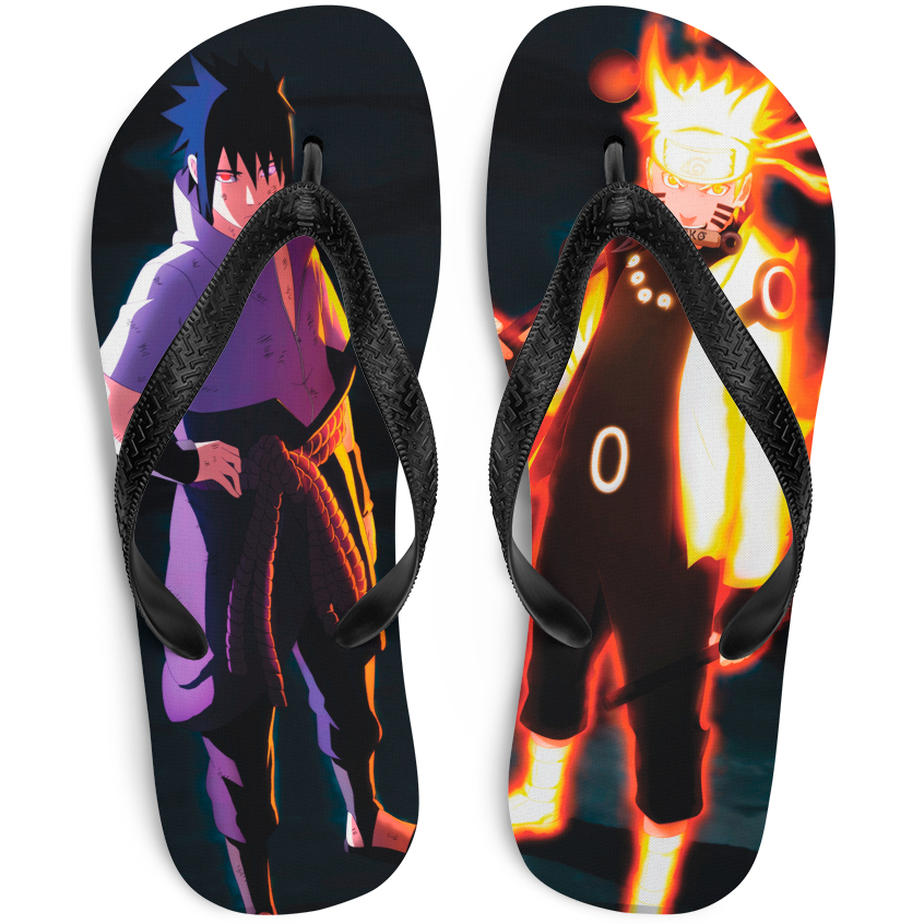 Chinelo Naruto Sasuke Personalizado Adulto Infantil  Sandalia Naruto  2 MODELOS em Oferta na Shopee