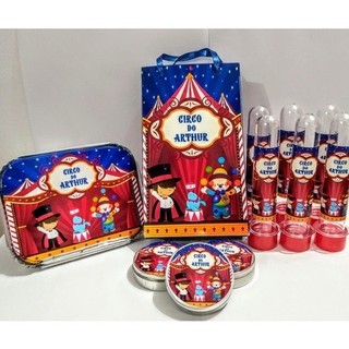 Kit Festa Personalizado 195pçs Circo Menino