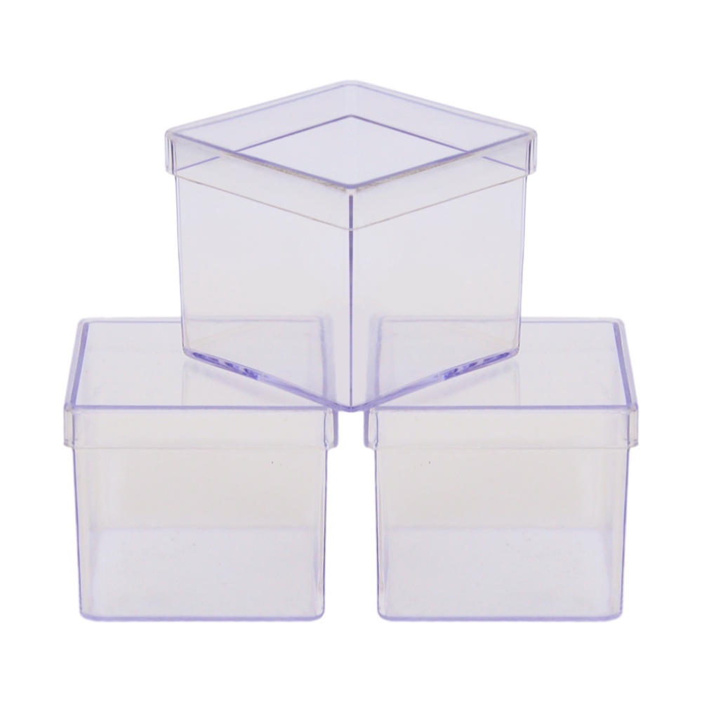 Kit Caixinhas acrilicas 5x5 cm Para Personalizar- Lembrancinhas festas e aniversario Caixas acrilica