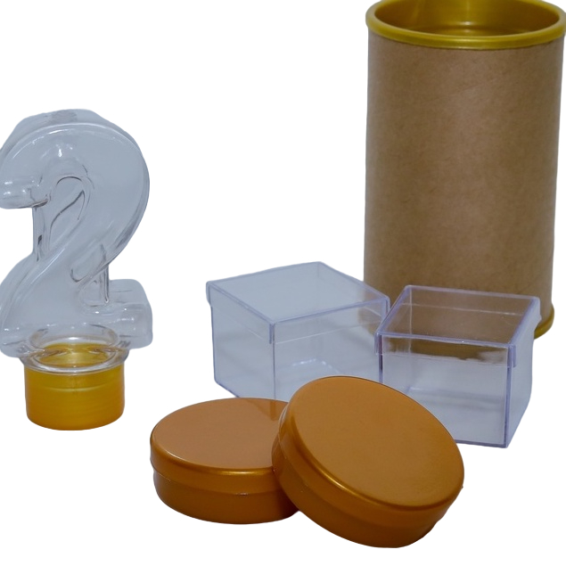 Kit festa 2- 20 Cofrinhos 20 latinhas 5x1 20 caxinhas 5x5 20 tubetes Numero 2- lembrancinhas 2 anos