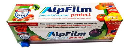 Filme Pvc Com Trilho Alpfilm 28cm X 300m em Oferta na Shopee