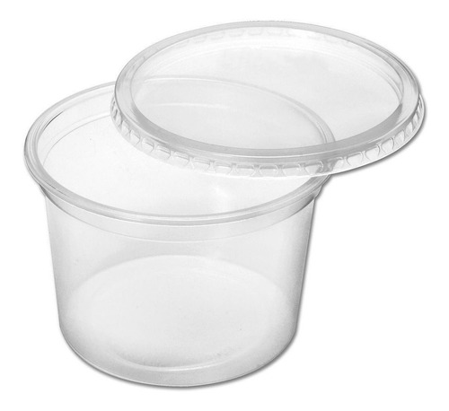 200 Pote Plástico Descartavel 200ml Com Tampa, Bolo No Pote