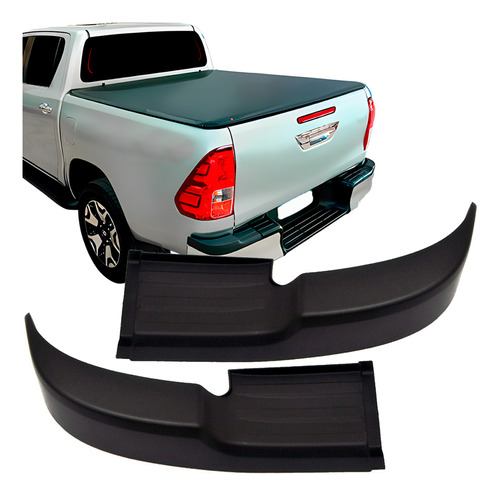 Par Acabamento Ponteira Pisante Traseiro Hilux 2016 A 2021