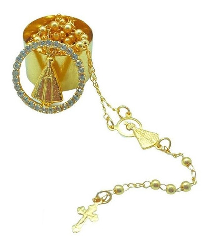 Kit 10 Terços De Pescoço Nossa Senhora Aparecida - Atacado em Oferta na Shopee