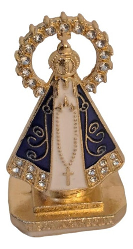 Escultura Desconhecido Imagem Nossa Senhora Aparecidaoriginal De Nossa Senhora Aparecida - Azul