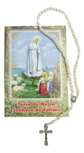 Folheto com Terço De Nossa Senhora De Fátima Com Oração