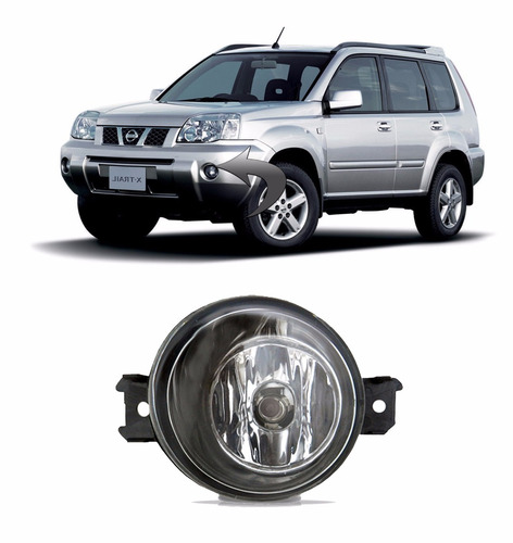 Farol De Milha Xtrail X-trail Ano 2005 2006 2007 2008 Lado Esquerdo