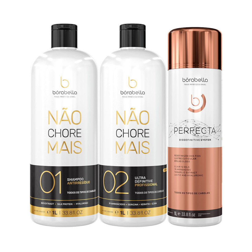 Borabella Original Não Chore Mais 2x1L + Progressiva Perfecta 1 Litro