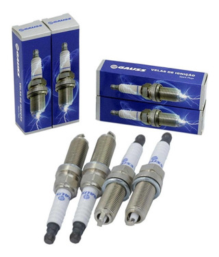 Kit Jogo 4 Velas Peugeot 206 1.0 16v Gasolina Original Gauss em Oferta na Shopee