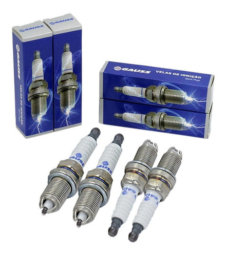 Kit 4 Velas Audi 80 2.8 V6 Cabriolet Desde 91 Gasolina Original Gauss