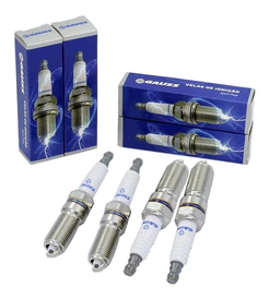 Kit 4 Velas Ford Fiesta 1.0 8v Zetec Rocam 99 A 06 Gasolina