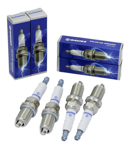Kit Jogo 4 Velas Renault Clio 1.6 16v Até 2003 Gasolina