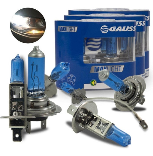 Kit Lâmpada Super Branca Golf Sapo 1999-2006 Farol E Milha