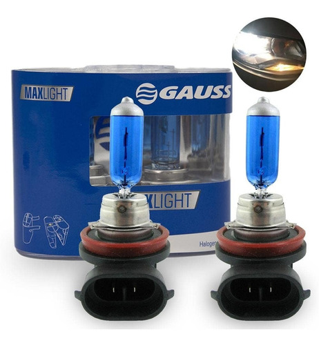 Lâmpada Super Branca Farol Milha New Fiesta Mexicano H8