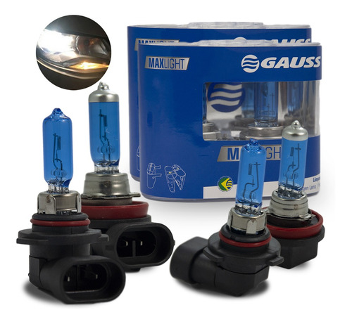 Kit Lâmpada Super Branca Creta 2.0 2017-2020 Farol E Milha