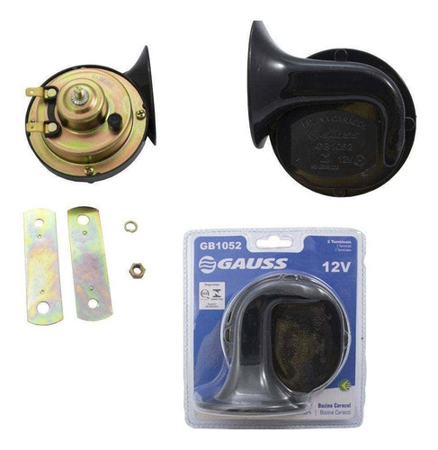 Buzina Caracol Modelo Gaus Bosch 12v Grave Agudo Original Nf - Spare Parts and Accessories for Vehicles