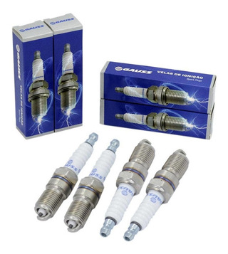 Kit Jogo 4 Velas Ford Fiesta 1.0 / Endura Gasolina Original Gauss em Oferta na Shopee