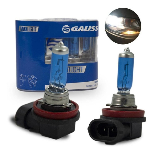 Par Lâmpada Super Branca Gsx R 750 W Srad 1996/2013 H11 em Oferta na Shopee