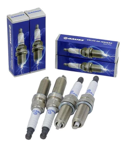 Kit Jogo 4 Velas Nissan March 1.0 16v Desde 2011 Flex Original Gauss