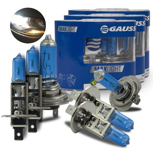 Kit Lâmpadas Super Branca Citroen C3 2003-2008 Farol E Milha