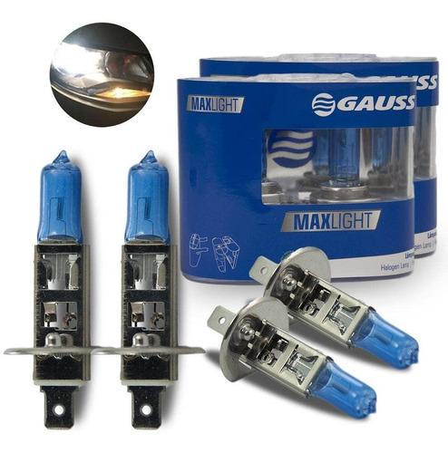 Kit Lâmpadas Super Branca Farol Baixo E Alto Alfa Romeo 155