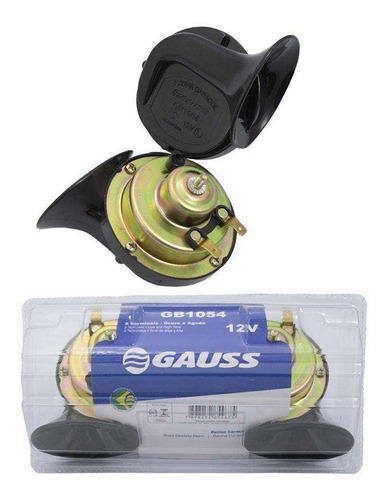 Par Buzinas Caracol Clarina Carro Grave/agudo Original Original Gauss - Spare Parts and Accessories for Vehicles