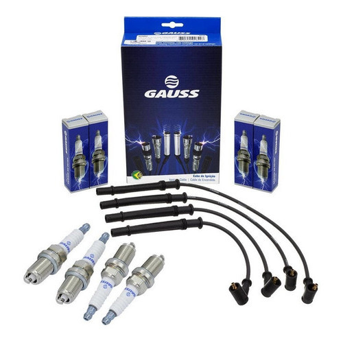Kit Cabo Ignição e Vela Clio 1.0 8v Vela Sextavado 16mm D7d Gasolina Original Gauss em Oferta na Shopee