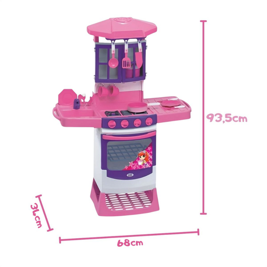 Brinquedo Cozinha Infantil Completa Magica - Magic Toys
