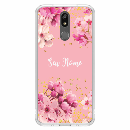 Capa de Celular Capinha LG K12 / K12+ (Plus)Personalizada - Floral nome 4 em Oferta na Shopee