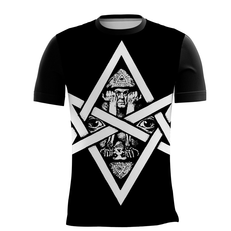 Camiseta Personalizada Aleister Crowley Ocultismo Místico 4_x000D_