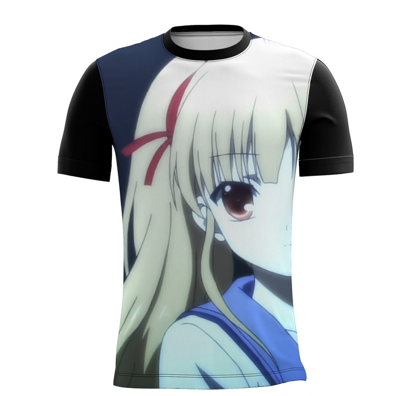 Camiseta Angel Beats Anime História Emocionante Fantasia 10_x000D_