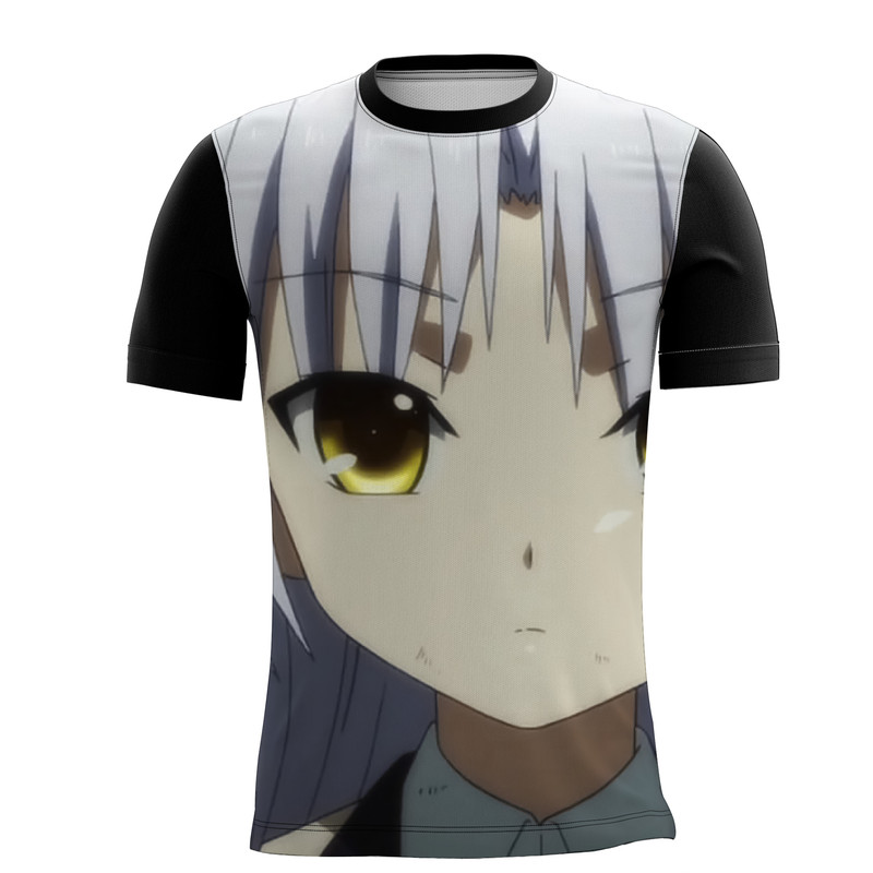 Camiseta Angel Beats Aventura Musical Emoção e Fantasia 3_x000D_