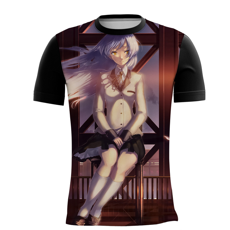 Camiseta Angel Beats Anime História Emocionante Aventura 5_x000D_