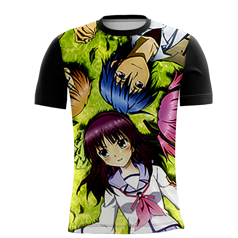 Camiseta Angel Beats Aventura Fantasia Anime Emocionante 6_x000D_