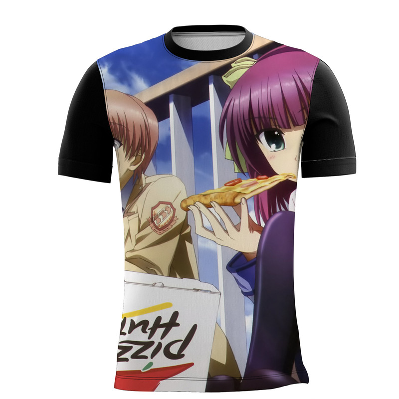 Camiseta Angel Beats Anime Musical Profunda Aventura 9_x000D_