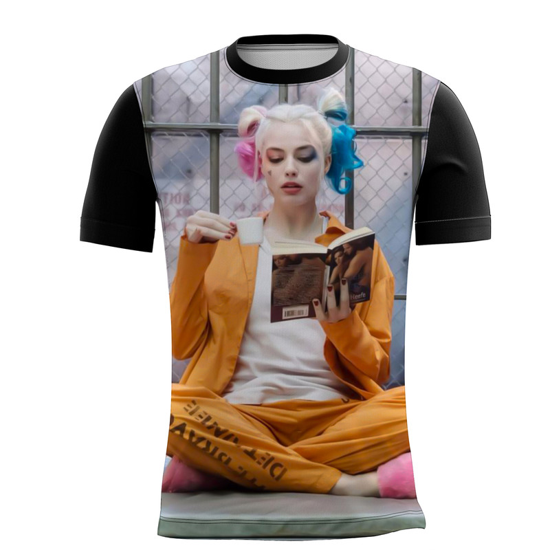 Camiseta Personalizada Arlequina Vilã Psicodélica Joker 7_x000D_
