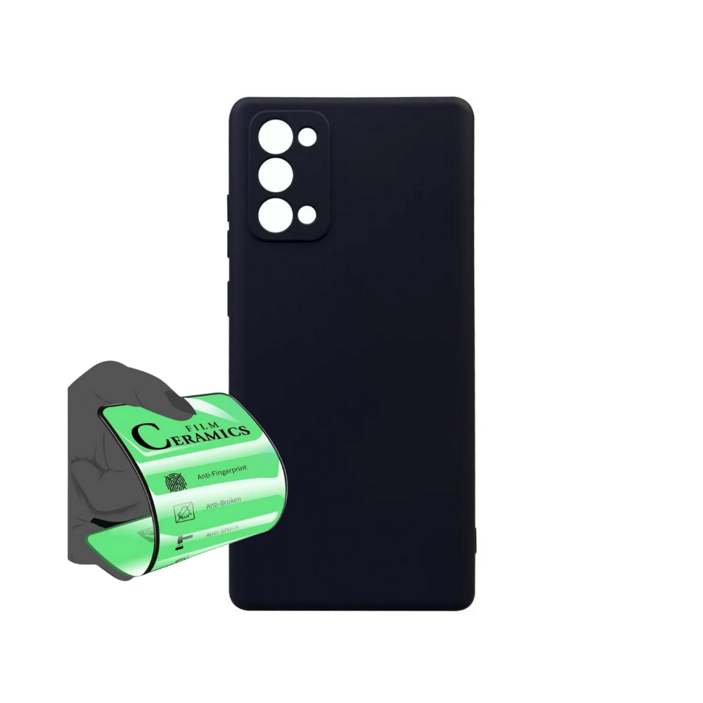 Kit Capa Capinha Aveludada + 2x Película Para Samsung Galaxy Note 20 em Oferta na Shopee
